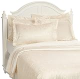 Promenade Silk Blend ZY05 Jacquard Cream 8-Piece Duvet Set, Queen