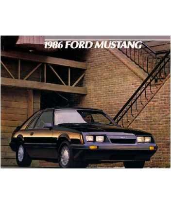 1986 FORD MUSTANG Sales Brochure Literature Book Piece