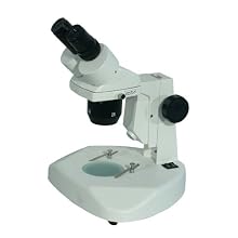 Ample Scientific SM-13LL Standard 1X and 3X Objectives Upper and lower Dual Magnification Binocular Stereo Microscope, LED Illumination, WF10X/19 mm Eyepiece
