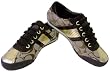 Coach Meagan Khaki Gold Signature Tennis Shoes Sneakers