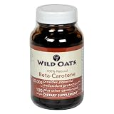 Wild Oats Beta-Carotene Dietary Supplement Softgels, 25000 I.U., 100-Count Bottles (Pack of 2)