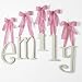 Hanging Wooden Letters With Pink Ribbon