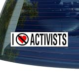 I Hate Anti ACTIVISTS - Window Bumper Sticker