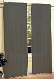 IMAGE OF New 2 Pcs Sexy Sheer Voile Window Curtain Panel Set Grey/Silver 120