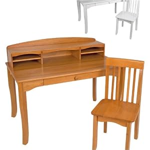 avalon desk with hutch honey by KidKraft