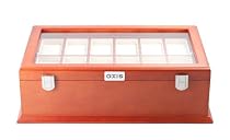 Axis Luxury 18 Watch Storage Case Display Box Wood NEW