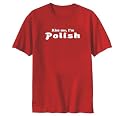 T-SHIRT RED " KISS ME , I'M POLISH " POLAND Large