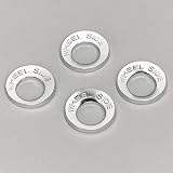 Cragar 27225-4: Lug Nut Washers, Steel, Chrome, Offset Round, 1.250 in. O.D., Set of 4