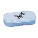 Take it easy SCH?LERETUI BUTTERFLY  PENCIL CASE SCHOOLETUI  ICE BLUE
