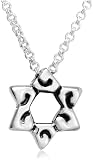 Sterling Silver Swirl Star of David Pendant by Zina, 17
