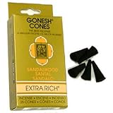 Sandalwood - Gonesh Incense Cones - Pack of 25