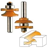 CMT 891.502.11 Rail & Stile Half Round Set 1/2" Shank, 1-3/4" Overall Diameter