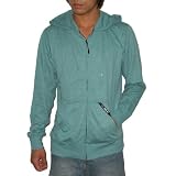 Billabong Mens Warm Zip-Up Surf & Skate Hoodie Sweatshirt Jacket - Cyan