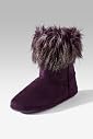 Round Toe Faux Fur Cuff Slippers [T82-3631-S]