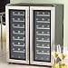 Kitchen & Housewares : The Wine Enthusiast 48-Bottle 2 Zone Wine Cellar - Stainless Steel