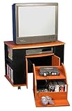 Spartak 2500 Mobile Game Center and TV Cart for up to a 36" TV in Cherry wi ....
