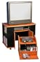 Spartak 2500 Mobile Game Center and TV Cart for up to a 36" TV in Cherry with Black