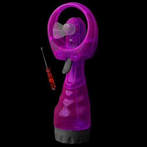 HotEnergy Water & Wood Mini Portable Water Spray Cooling Cool Fan Mist Sport Beach Camp Fashion (Rosered)