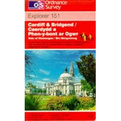 Cardiff and Bridgend/Caerdydd a Phen-y-bont Ar Ogwr (Explorer Maps)