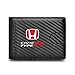 Honda Civic Type-R Black Slim Real Leather Carbon Fiber Patterns RFID Blocking Bi-fold Wallet