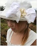 ~ Eden's Bouquet Ivory Heirloom Hat M (24m - 3T)