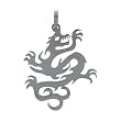 Inox Jewelry 316 Stainless Steel Chinese Dragon Punch Out Pendant