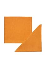 COINCASA Set Servilleta 2 Uds. Naranja 42 x 42 cm