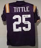 YA Tittle LSU Tigers Autographed Jersey w/Geaux Tigers - Autographed College Jerseys