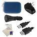 Cheap GTMax 5 IN 1 Charger Dark Blue Case Cable LCD Protector Accessory Bundle Kit for Creative Labs Vado HD 720p, Vado HD 4GB 8GB Pocket Video Camcorder