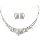 Crystal Earrings and Necklace Set