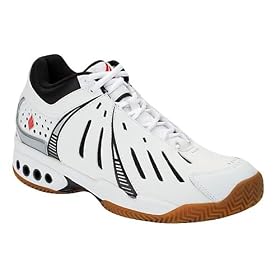 Ektelon OC-1 Mid Racquetball Shoes - White Black by Ektelon