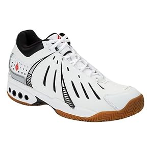 Ektelon OC-1 Mid Racquetball Shoes - White Black by Ektelon