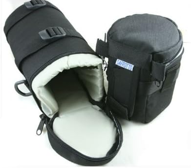 Safrotto Protector Padded Camera Lens Bag Case Pouch E-18 245 x 95 mm for Canon Leica Samsung Tamron Fujifilm Nikon Samyang Tokina Hartblei Olympus Schneider Voigtlander Kenko Panasonic Sigma Zeiss Konica Minolta Pentax Sony Cannon lenses
