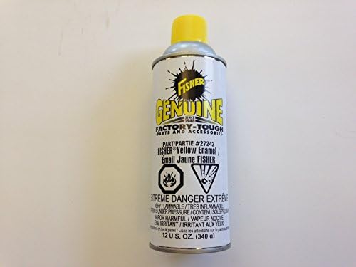 27242 Fisher Paint Spray Acrl 12 Oz Yellow Powder Coated Blades