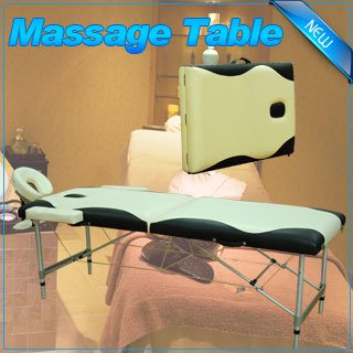 NEW 2 Foldable 2 Portable Aluminum Massage Table Bed Black White US Seller