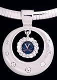 Omega Pendant Charm with Omega Chain UVA University of Virginia Cavaliers