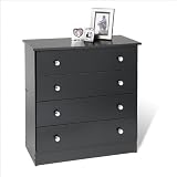 Prepac 4 Drawer Chest in Black Finish