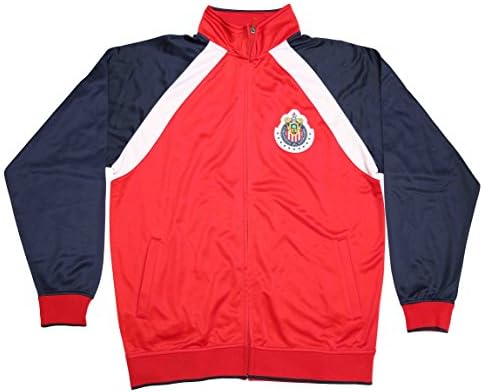 Chivas De Guadalajara Football Soccer Men's Trainer Track Jacket Away X-Large Red/Navy