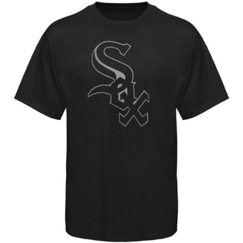 Majestic Chicago White Sox Black on Black T-shirt (Medium)