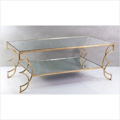 Interlude Home Apthorp Cocktail Table in Antique Gold Leaf A115025