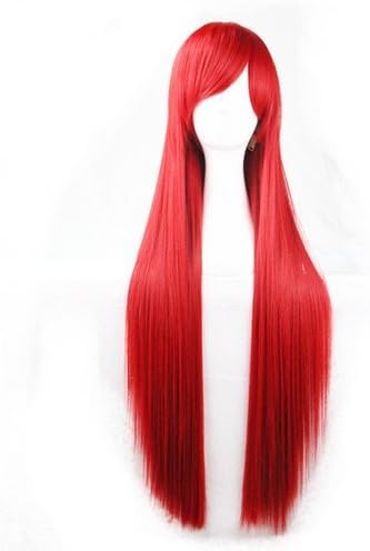 Beauty Number1 Hair Charming Long Straight Red Skin Top Full Head Wigs Hair 32inches(80cm) 250g