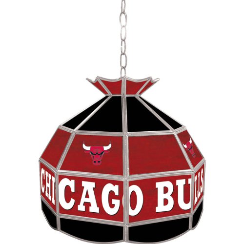 NBA1600-CB - Chicago Bulls NBA 16 inch Tiffany Style Lamp
