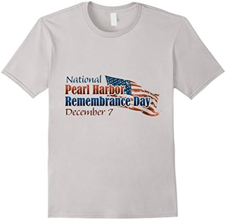 Men's Pearl Harbor December T-Shirt XL Silver