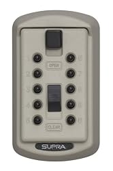 GE AccessPoint 001414 Slimline 2-Key Original KeySafe with Pushbutton, Clay