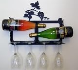 Monazite WR-WM-157-XS Wall Mt. Grapevine Wine Rack Powder Metal Coated