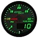 MaxTow Double Vision 30 PSI Fuel Pressure Gauge Kit - Includes Electronic Sensor - White Gauge Face - Green LED Illuminated Dial - Analog & Digital Readouts - for Diesel Trucks - 2-1/16