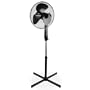 Klarstein - Ventilateur sur pied de 40,6cm 16" de diam�tre pour le bureau ou le jardin (silencieux, fonction oscillation/ rotation, 3 vitesses)- Noir