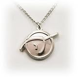 Invisible Pink Unicorn (IPU) Pendant - bright silver finish