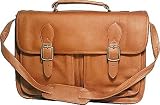David King Leather 166 Top Handle Flap Over Portfolio Bag