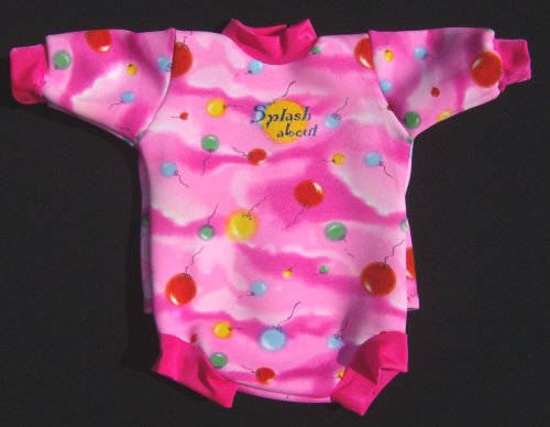 Childrens Toyshop  Toys : Baby Snug mini wetsuit: Pink Balloon print, Large: 3 - 6 months